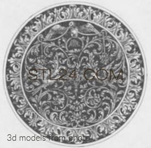 Розетки (ROSETTE_1647 -  | 3D model 3DSMAX / OBJ / STL) 3D модель для ЧПУ станка